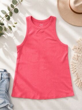 Maurices Pink Ribbed Tank Top